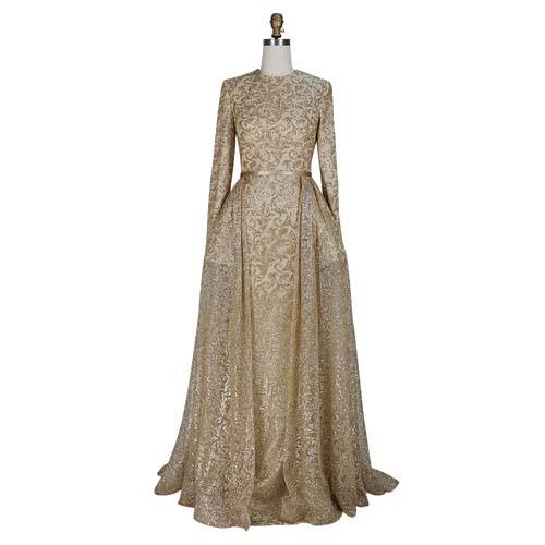 Middle East Styles Glitter Evening Dress FN103067